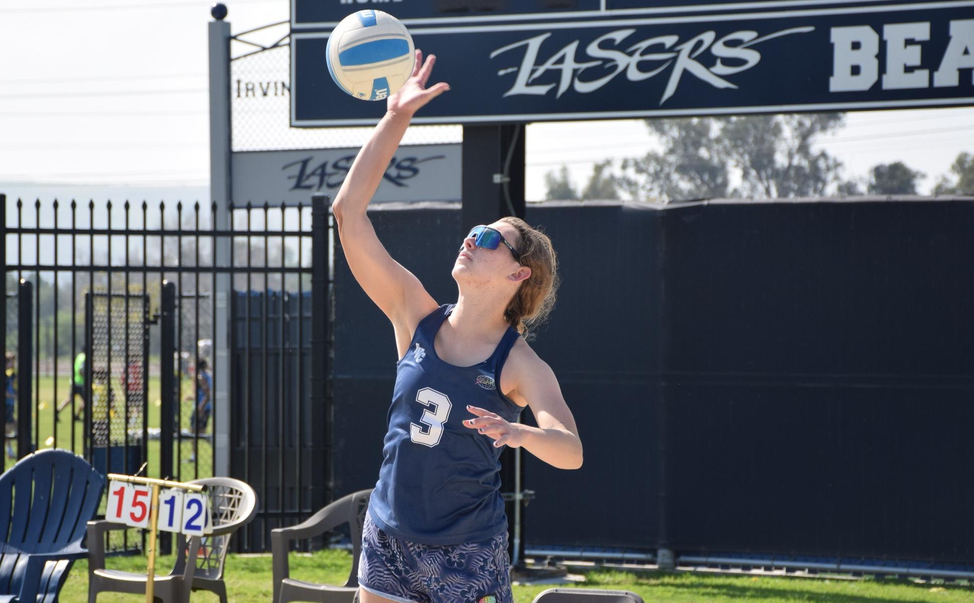 Women's beach volleyball falls to Mt. SAC, 4-1, at home