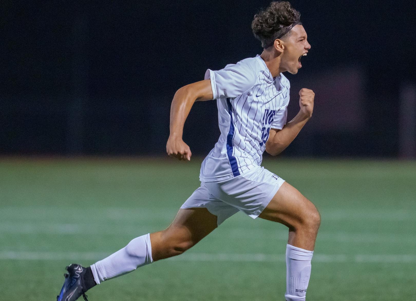 Camarena scores two and the men's soccer team wins at GWC