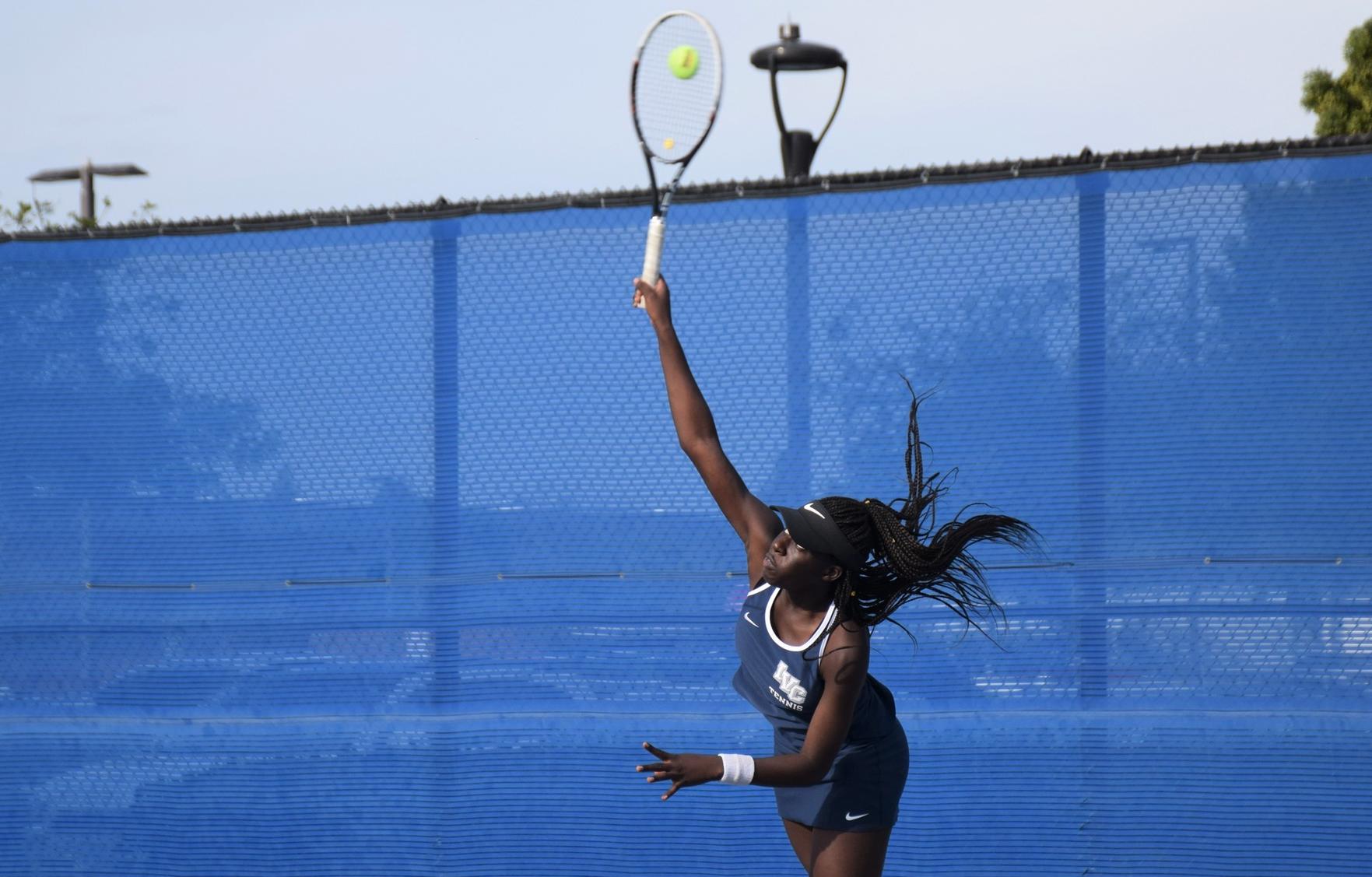 Women's tennis team drops tight match in 2019 season opener