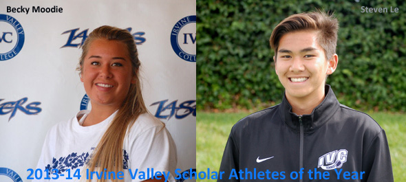 Becky Moodie and Steven Le named scholar athletes of year
