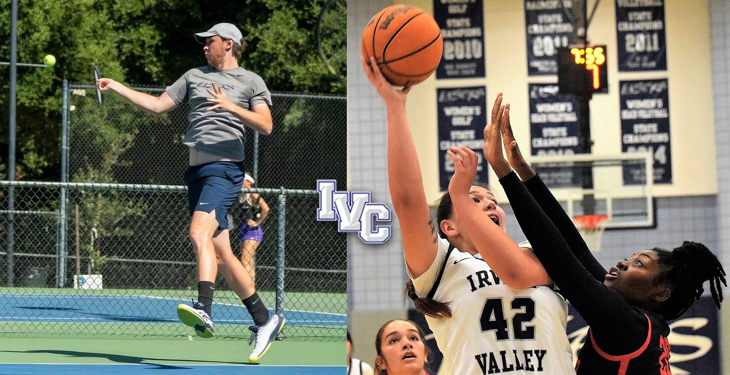 Irvine Valley's athletes of the Year are Tomlinson and Grove