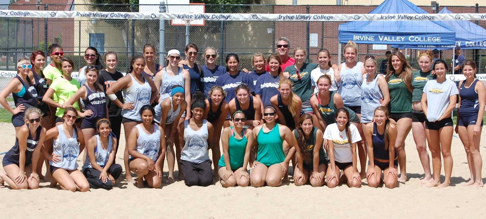 Women's sand volleyball finishes second in first state championship event