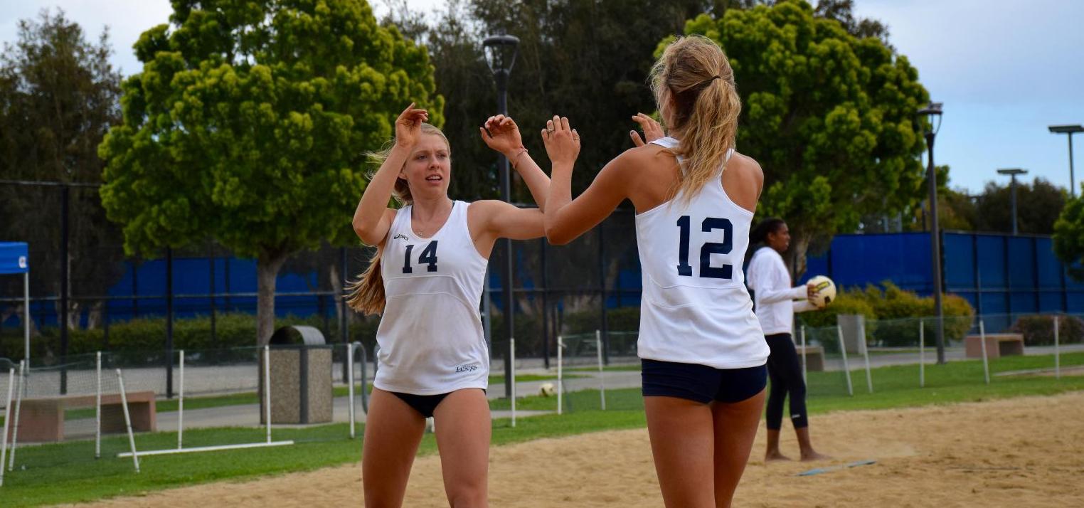 Women's beach volleyball team beats Cypress and Santa Ana