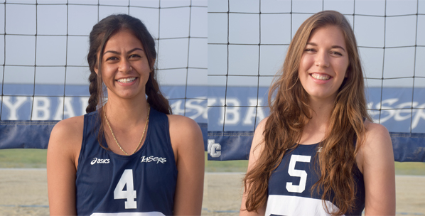 Ka'awaloa and Fitzgerald earn women's beach volleyball honors