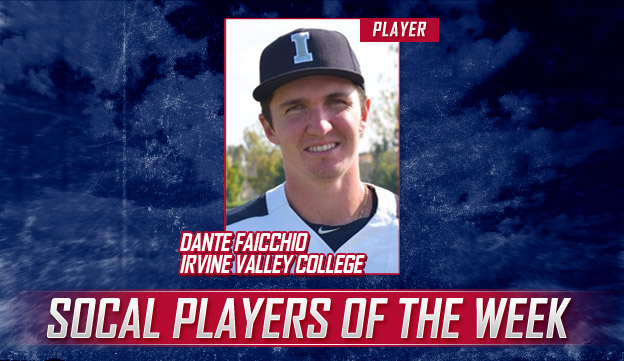 Faicchio named player of the week by CCBCA after hot start