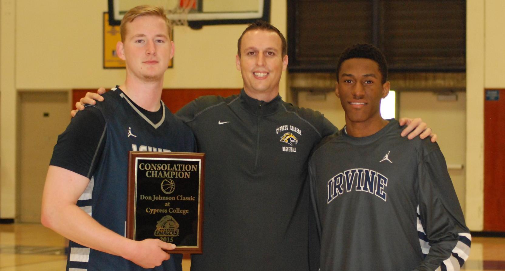 Men's basketball team wins consolation title at Cypress event
