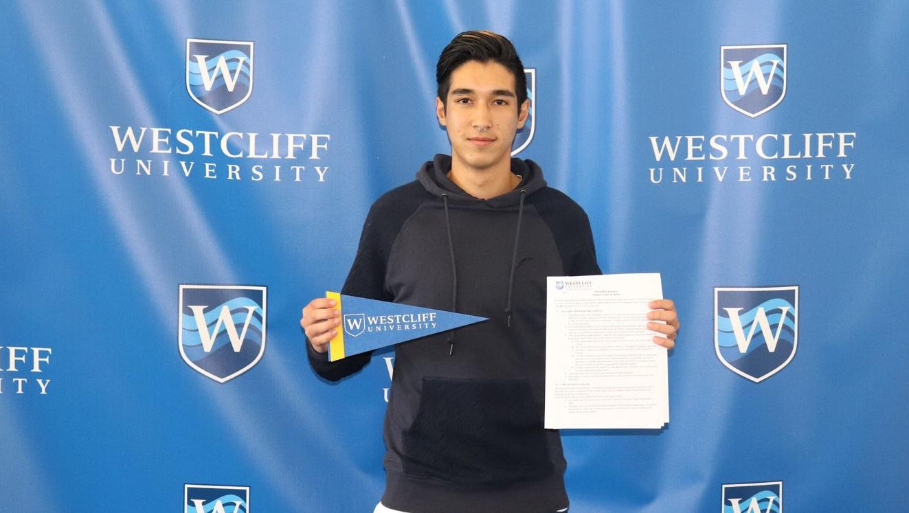 Men's soccer player Daniel Segal signs with Westcliff University