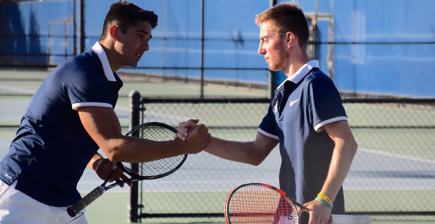 Men's tennis team earns second straight 9-0 win in conference