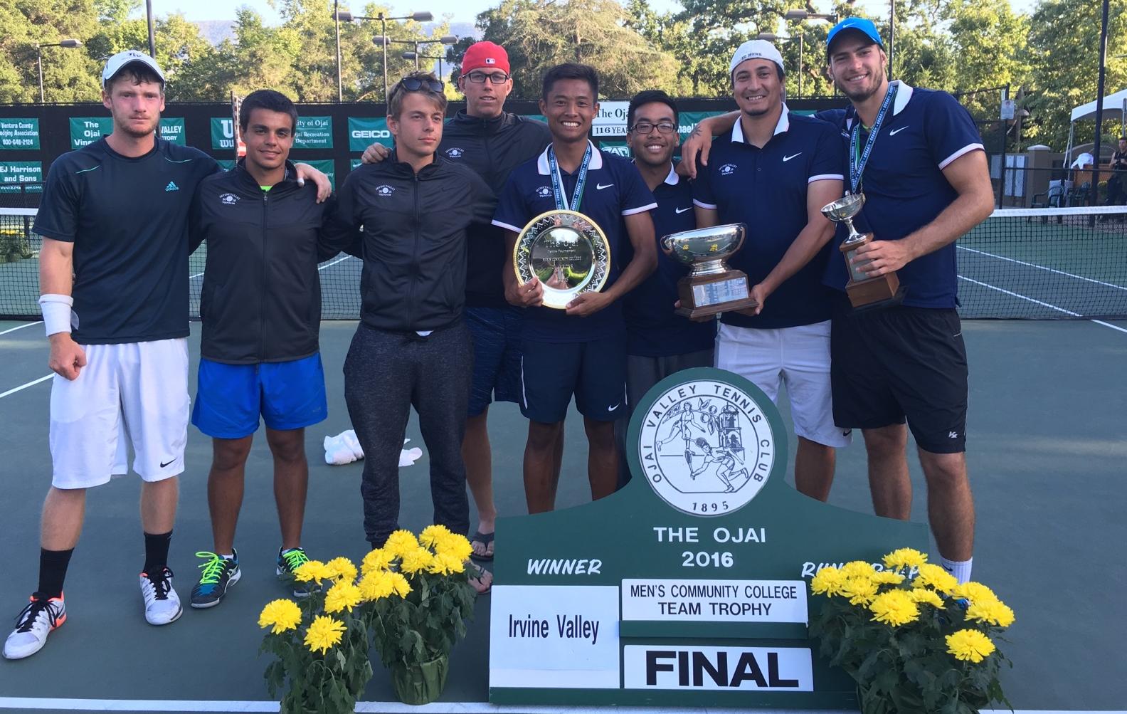 Men's tennis team pulls off rare triple crown of titles
