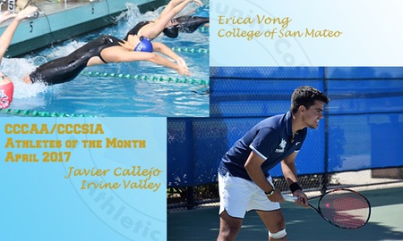 Tennis player Javier Callejo named CCCAA athlete of the month