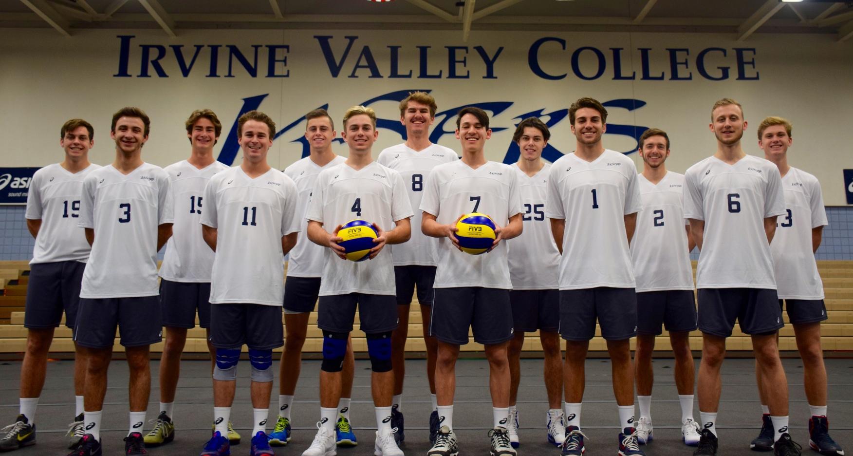 Men's volleyball team begins season with five-set win at Pierce