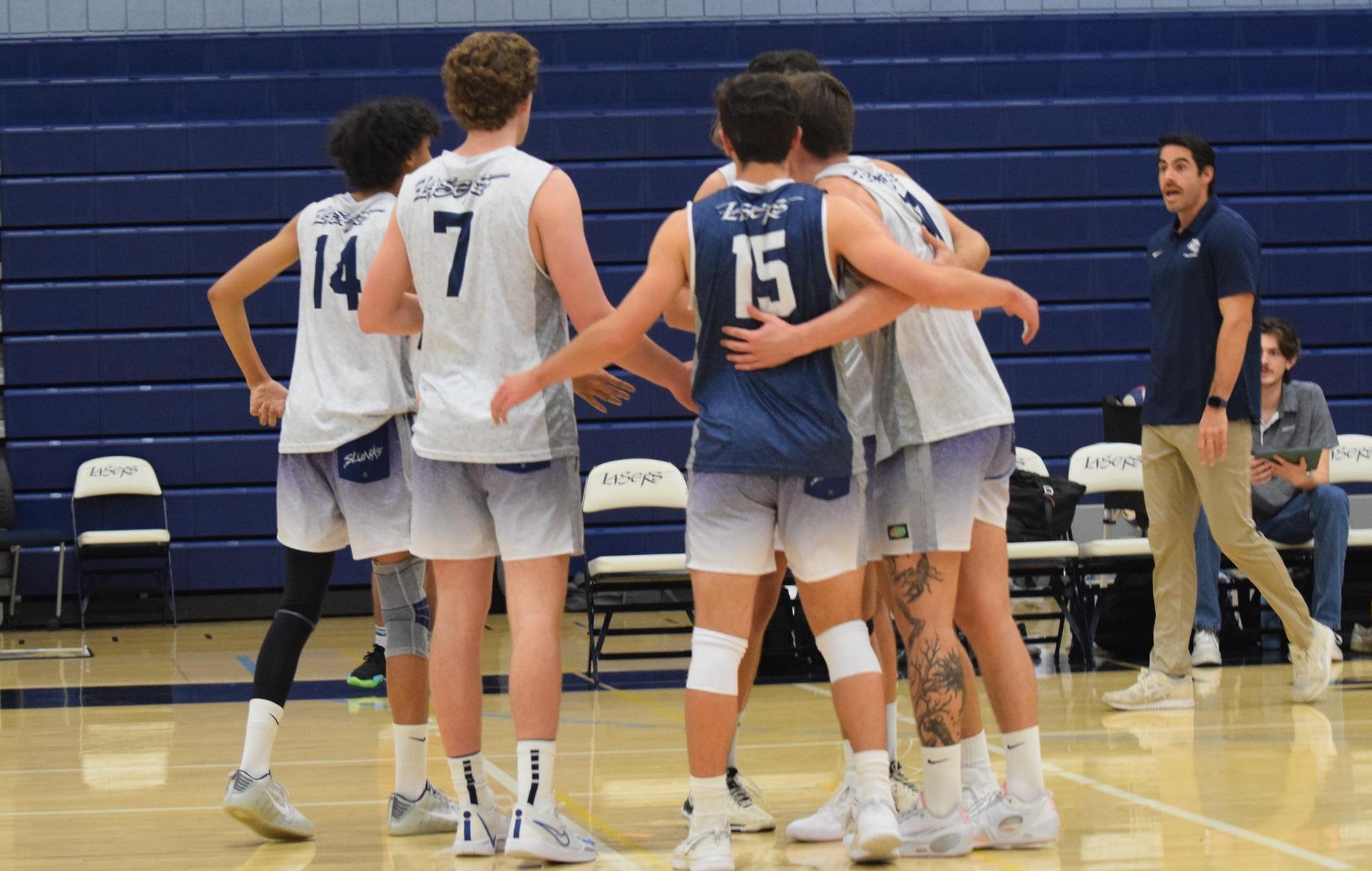 Men's volleyball team goes on the road and picks up big win