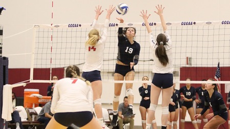 Volleyball team beats American River in a state quarters classic