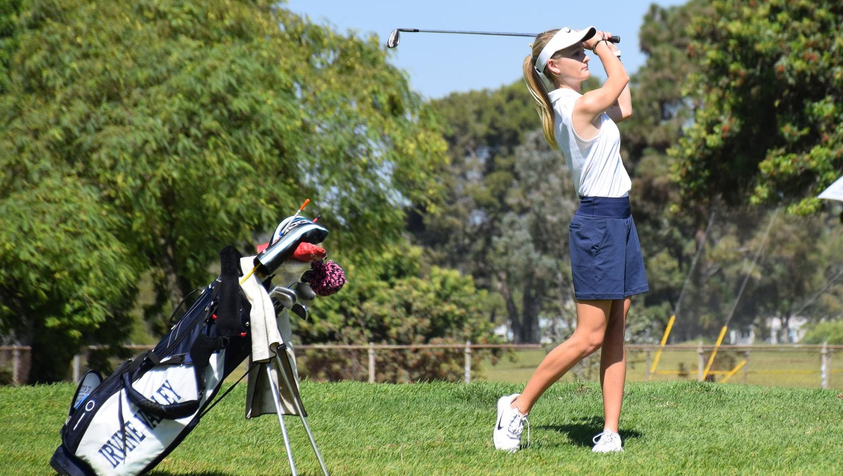 Golfer Katie Stribling cards 76, leads OEC Champs after day one