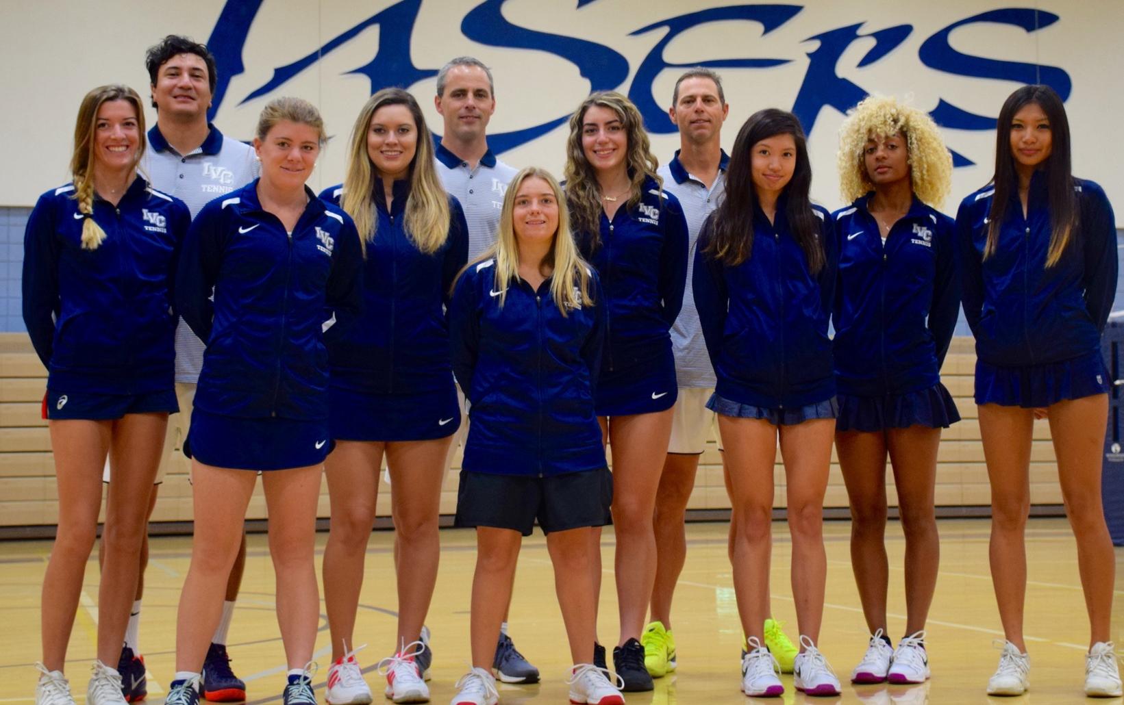 Women's tennis team tops defending conference champion
