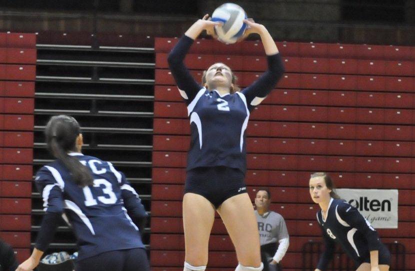 Women's volleyball team sweeps state championships opener
