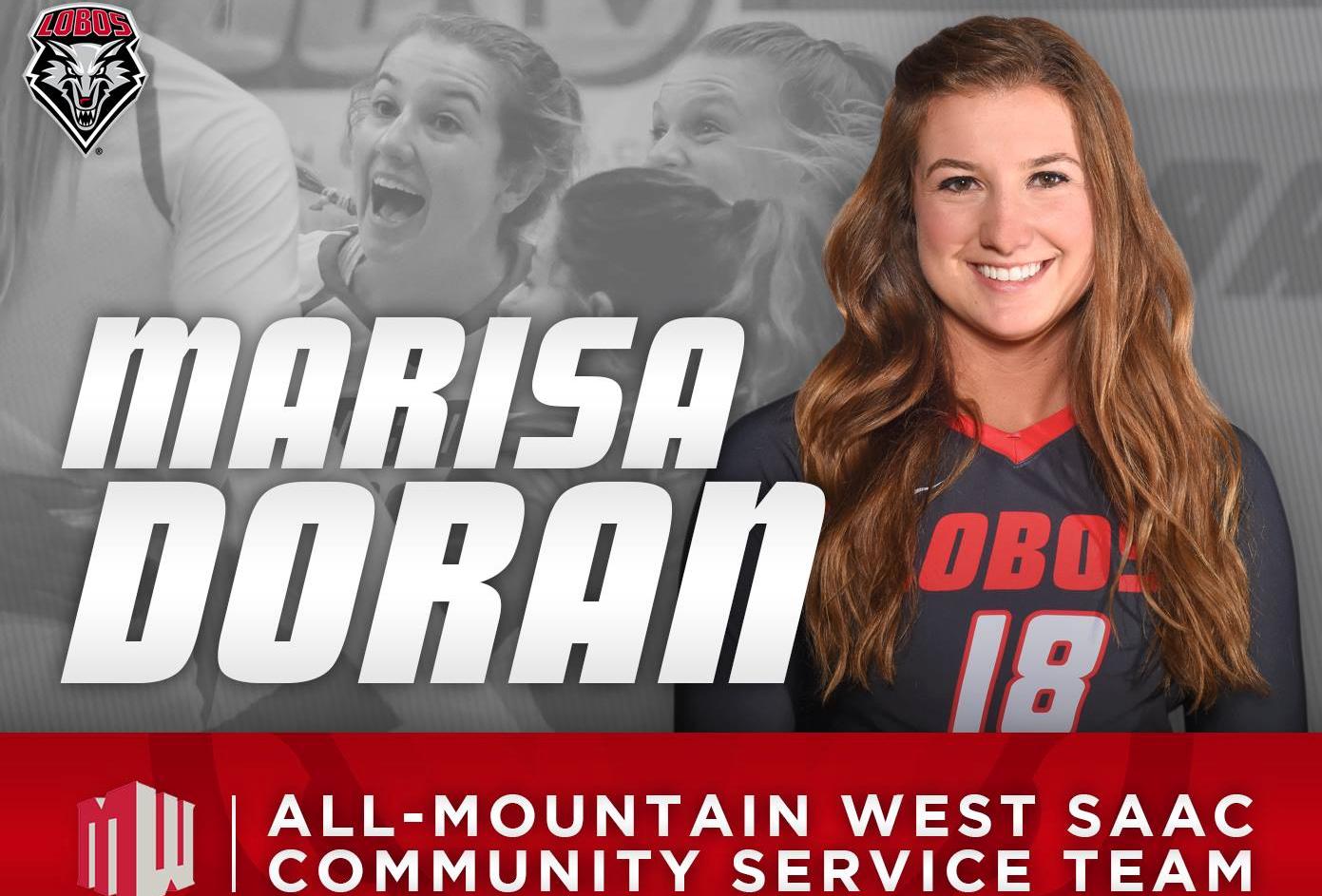 Former volleyball star Marisa Doran honored at New Mexico