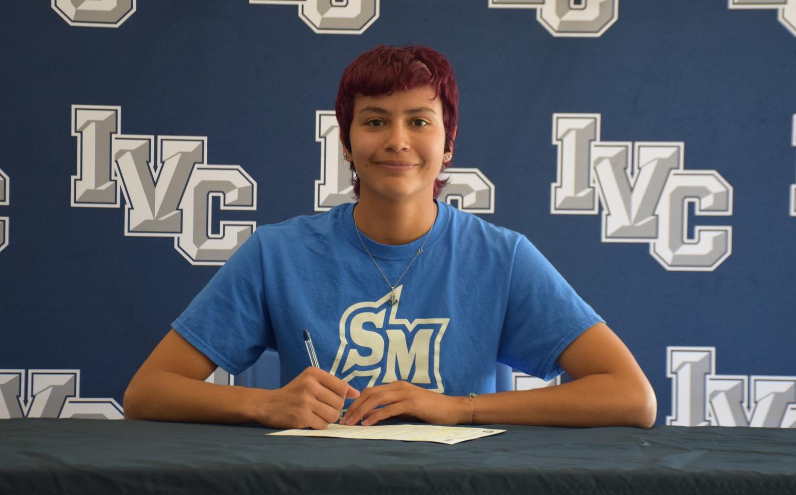 Volleyball player Olivia Aguilar signs with Cal State San Marcos
