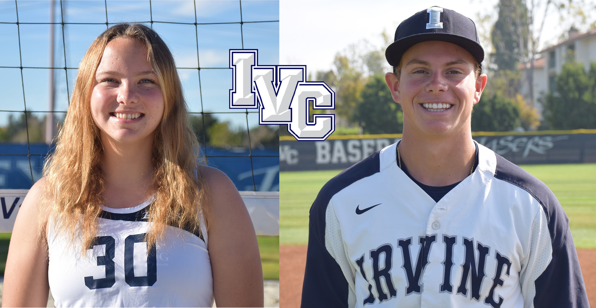 Kruse and Haw selected IVC's '19-20 scholar athletes of the year