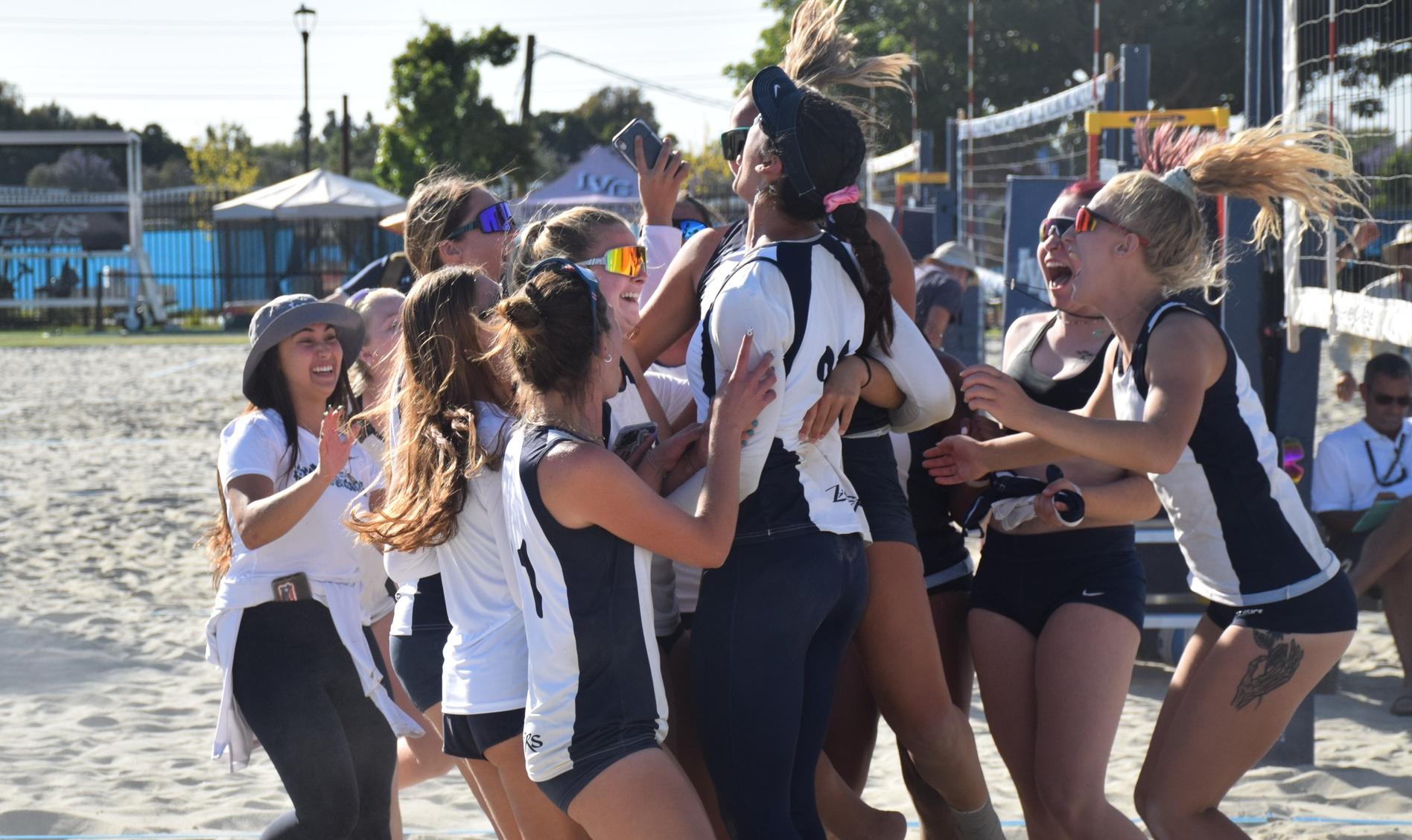 Beach volleyball team wins state title in dramatic fashion