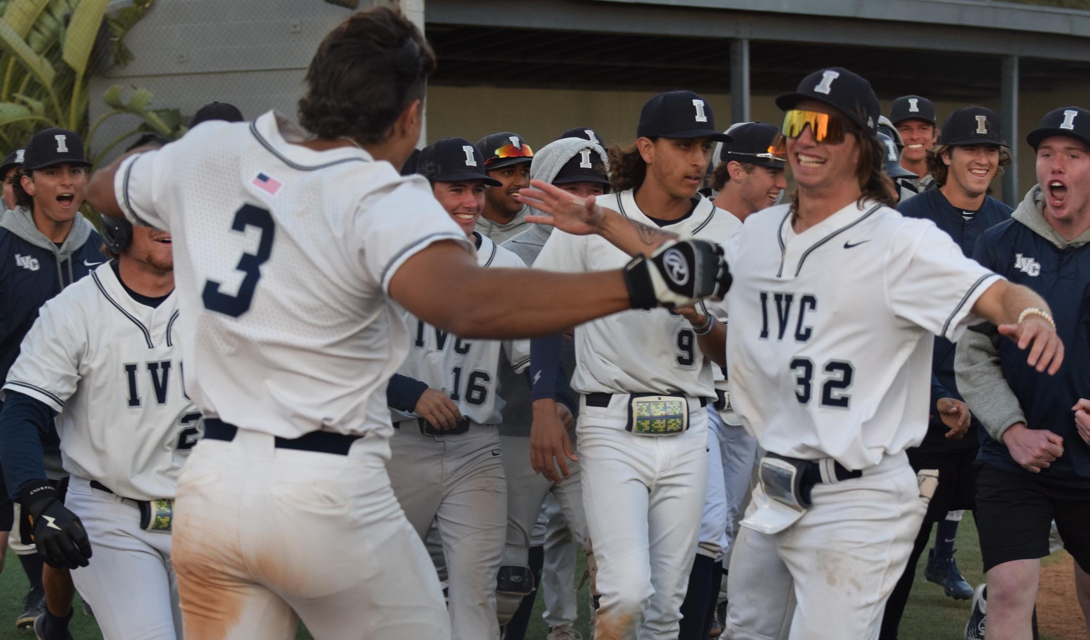 Kevin James walks it off for the Irvine Valley baseball team