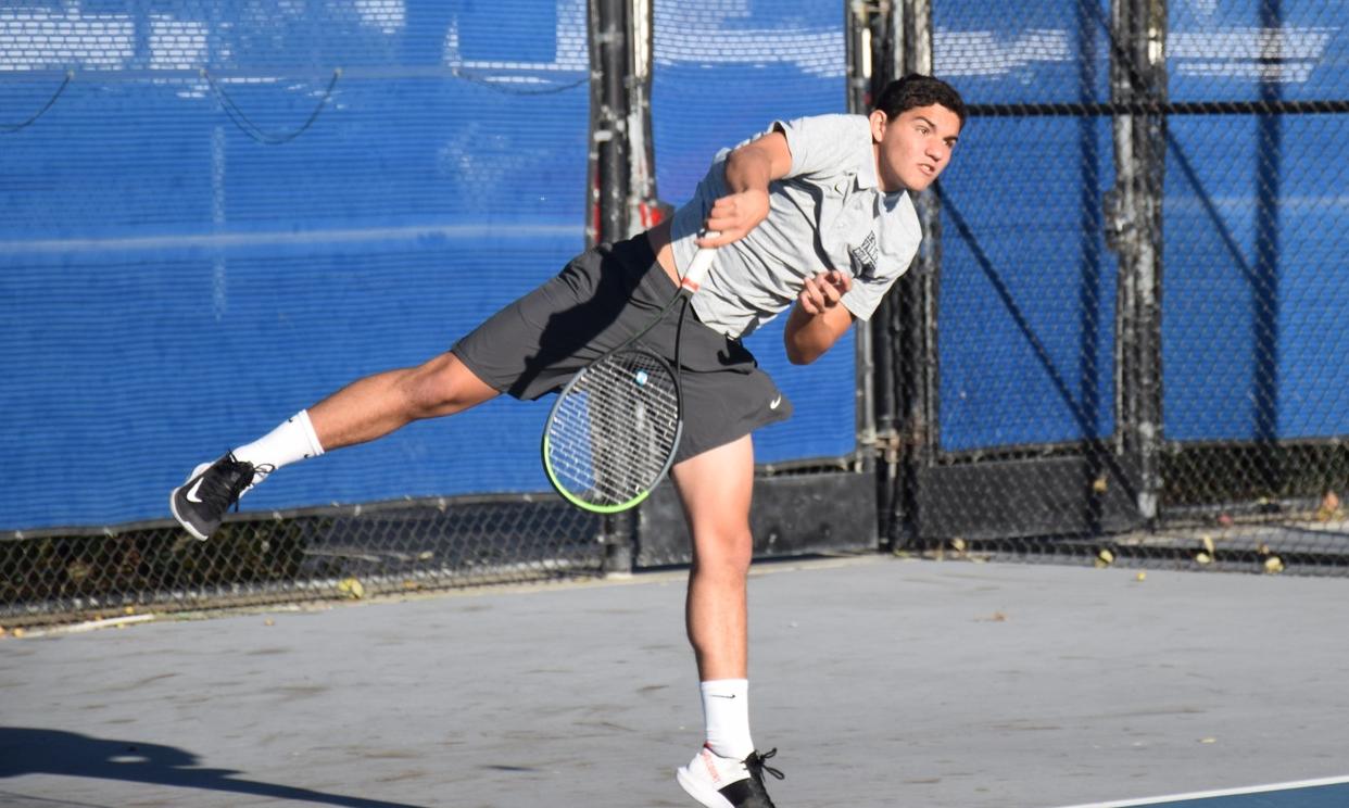 Men's tennis team takes sole possession of first in the OEC