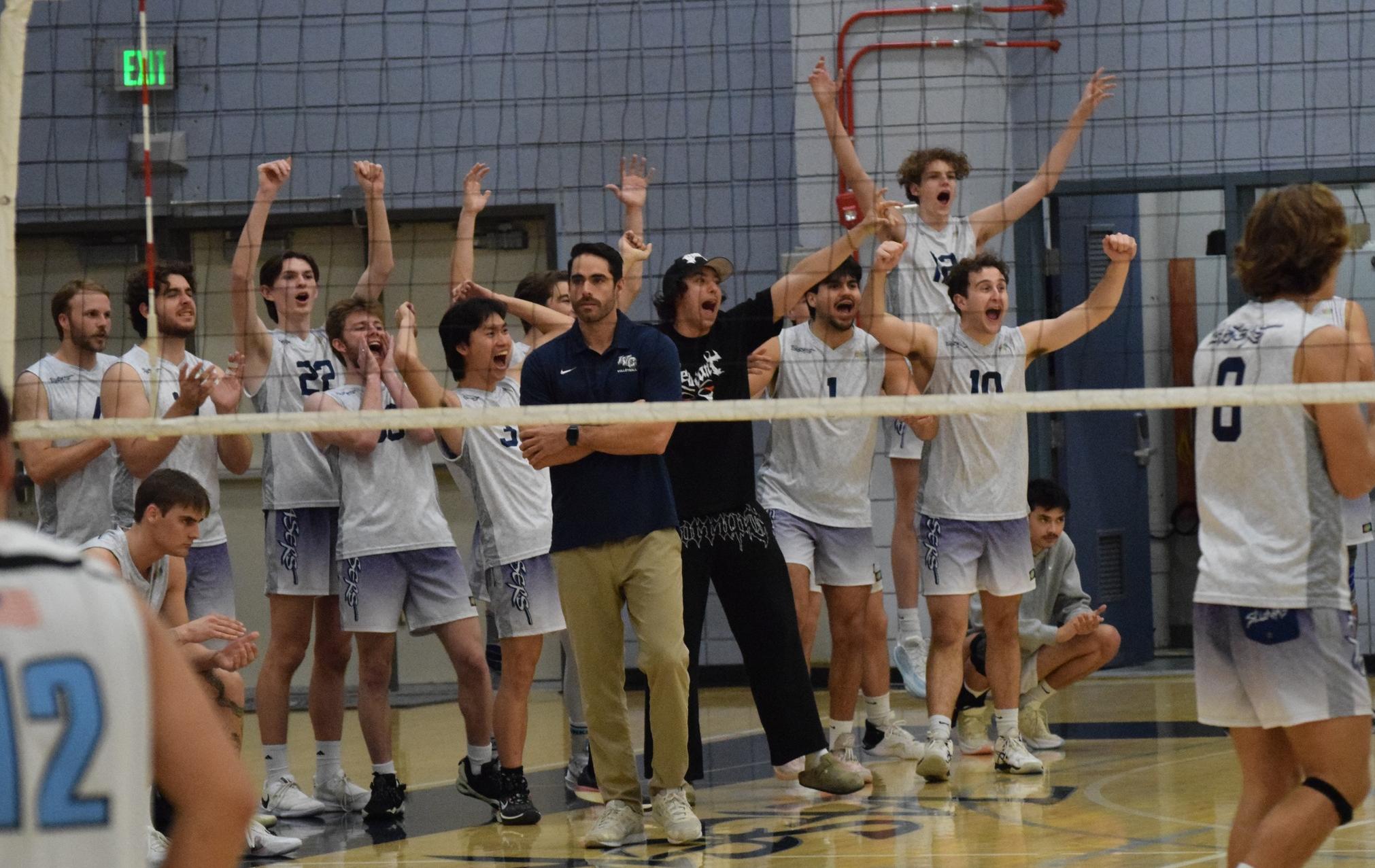 Men's volleyball team moves up to fourth in latest state poll