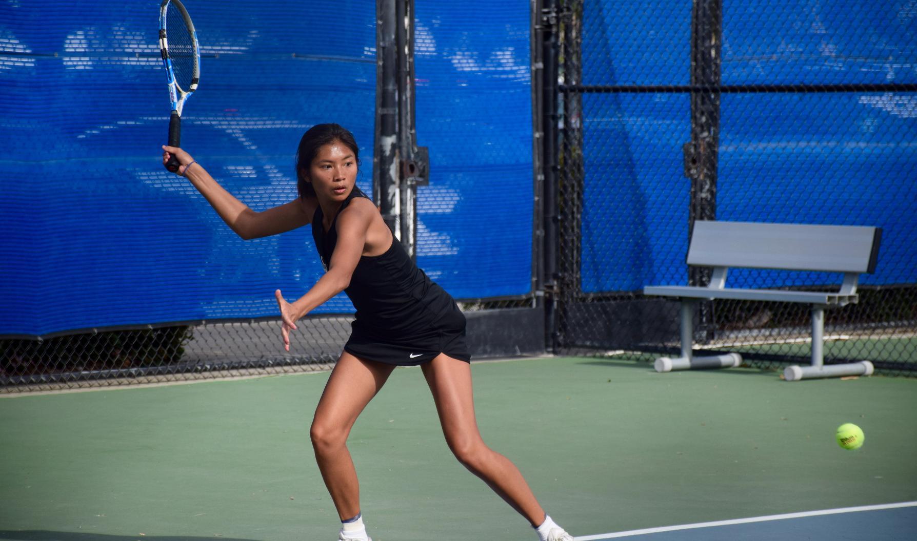 Women's tennis team ends regular season with win over rival